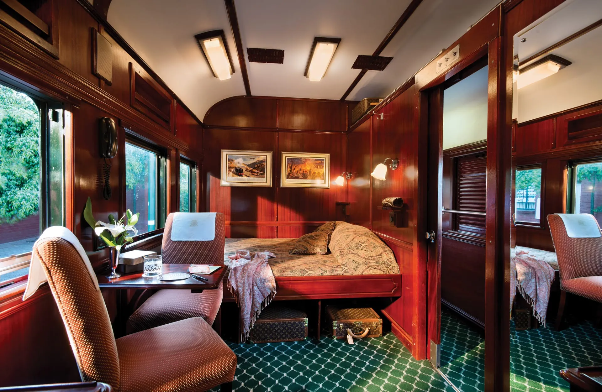 Deluxe Suite bei Rovos Rail
